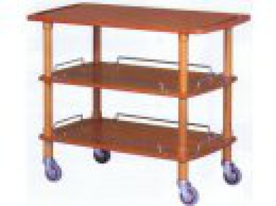 Carrello di servizio legno massello 3 p. cm.110x40 CLP 2003L40